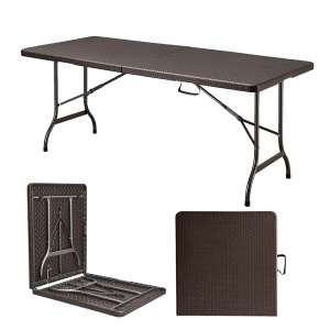 Kiwari Event masa plianta HDPE, cadru metalic ranforsat, 180x75x72cm, Maro - Verificat A · Re-Bloom - Img 3