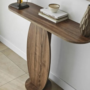 Masa tip consola Re-Bloom, PAL, maro inchis, 100 x 30 x 81 cm, Resigilat, Grad A - Img 3