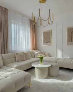 Produs Resigilat Masuta de cafea Re-Bloom Leona, piatra sinterizata/otel, 70x70x43 cm, 30 kg, alb - Verificat A - Img 5