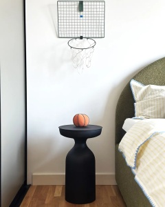 Produs Resigilat Masuta laterala Re-Bloom Tenjo, metal, 33x33x50 cm, 10 kg, negru - Verificat A - Img 2