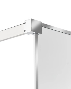 Produs Resigilat Paravan de dus Re-Bloom Waspam, 100x190 cm, sticla securizata 6mm, aluminiu/inox, usa reversibila, argintiu - Verificat A - Img 3