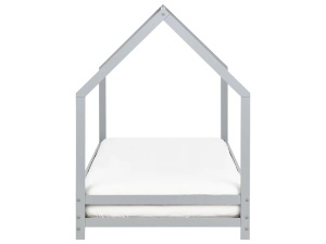 Produs Resigilat Pat copii Re-Bloom Appy, lemn de pin, 90x200 cm, somiera 15 lamele, 100 kg, gri - Verificat A - Img 4