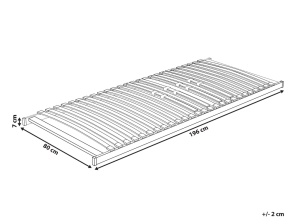 Produs Resigilat Somiera cu sipci Re-Bloom Vouziers, 80x200 cm, 30 lamele, lemn fag/mesteacan, 100 kg, maro - Verificat A - Img 5