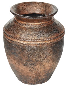Produs Resigilat Vaza decorativa Re-Bloom Puchong, ceramica, 32x32x40 cm, cupru - Verificat A