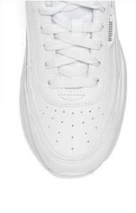 Puma, Pantofi sport din piele ecologica Cilia Mode, Alb, 37.5, Resigilat, Grad A - Img 3