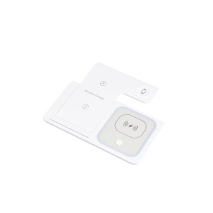 ReadeREST statie de incarcare wireless 3 in 1, telefon, casti si smartwatch, compatibil iPhone, Android, AirPods, Apple Watch, Samsung, Huawei, Xiaomi, alb - Verificat A · Re-Bloom - Img 2