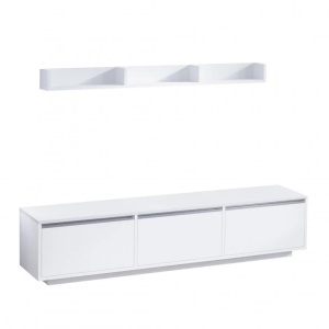 Sanliv CMD402 comoda TV living 180x35x30 cm, PAL, alb - Verificat A · Re-Bloom
