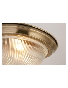 Searchlight plafoniera E14 40W IP44, alama antica sticla transparenta, diametru 285 mm, baie - Verificat A · Re-Bloom - Img 3