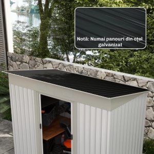 Set 12 panouri acoperiș din otel galvanizat Re-Bloom, 129x45 cm, grosime 0.25mm, gri inchis - Verificat A · Re-Bloom - Img 3