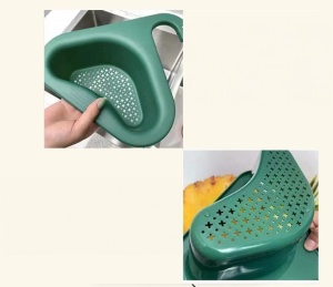 Set 2 filtre de scurgere pentru chiuveta N\D, plastic, albastru/verde inchis, 26,7 x 24 x 8,2 cm - Img 3