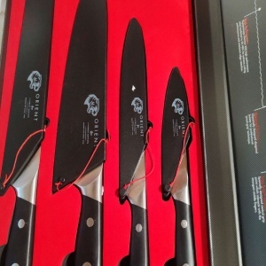 Set 4 cutite de bucatarie, din otel inoxidabil german X50 Ultra +, negru, Resigilat, Grad B - Img 6