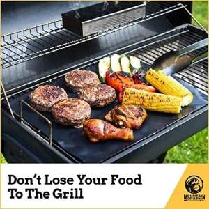 Set de 2 covorase pentru gratar Mountain Grillers, silicon, negru, 40 x 33 cm - Img 3