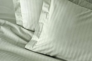 Set husa pilota + fata de perna, satin bumbac 100%, 155x220 cm + 80x80 cm, verde - Verificat A · Re-Bloom - Img 2