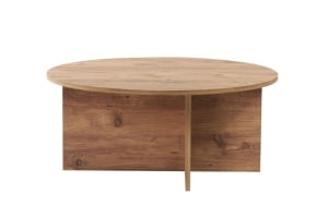 Soleil Atlantic masa cafea living 90x90x40 cm, PAL 18mm, finisaj pin atlantic, design contemporan - Verificat A · Re-Bloom