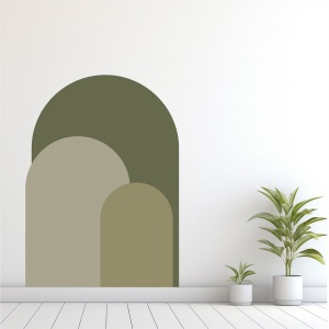 Sticker autoadeziv de perete Re-Bloom, vinil, verde, 70 x 100 cm