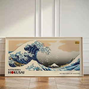 Tablou decorativ canvas, 40x120x3 cm, panza/lemn, format panoramic, multicolor - Verificat A · Re-Bloom - Img 2