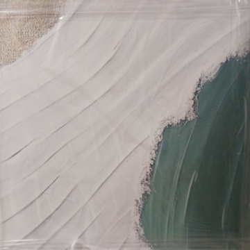 Tablou decorativ canvas 70x100 cm, panza 100% grosime 2.8mm, rama lemn pin 100%, albastru/alb/bej - Verificat A · Re-Bloom - Img 4
