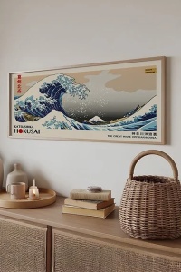Tablou decorativ inramat, 50x120 cm, MDF 2.7mm, cadru lemn masiv 2 cm, imprimare digitala, format panoramic, multicolor - Verificat A · Re-Bloom - Img 3
