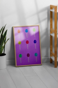 Tablou decorativ MDF/lemn masiv, 33x48 cm, multicolor - Verificat A · Re-Bloom - Img 2