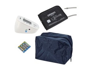 Tensiometru complet automat de brat Omron M300, Tehnologie IntelliSense, Afisaj LCD, Adaptor AC, Alb, Resigilat, Grad A - Img 3