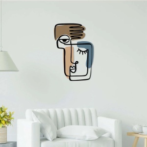 Wallity decor de perete metal/lemn, 38x55 cm, metal 1.20mm + lemn 3mm, multicolor - Verificat A · Re-Bloom - Img 5
