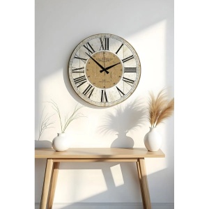 Wallxpert ceas decorativ de perete, MDF 100% grosime 5mm, 50x50 cm, multicolor - Verificat A · Re-Bloom - Img 2