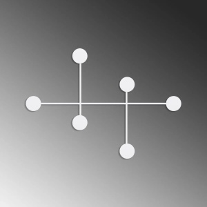 Wallxpert cuiere de perete metal, 82x60x10 cm, grosime 10mm, capacitate 10 kg, 0.71 kg, alb - Verificat A · Re-Bloom - Img 4