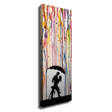 Wallxpert tablou decorativ 30x80 cm, panza 50% bumbac 50% poliester, imprimare digitala, rama lemn 2x3 cm, multicolor - Verificat A · Re-Bloom