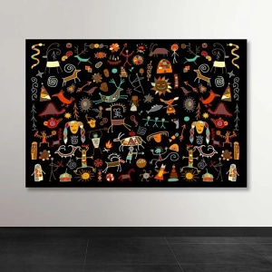 Wallxpert tablou decorativ canvas, 100x140 cm, panza 100%, cadru lemn 100% grosime 3-4 cm, multicolor - Verificat A · Re-Bloom