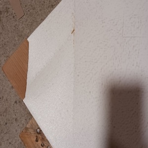Wallxpert tablou decorativ canvas, 100x140 cm, panza 100%, rama lemn 100% grosime 3-4 cm, carlige preinstalate, alb/auriu - Verificat B · Re-Bloom - Img 3