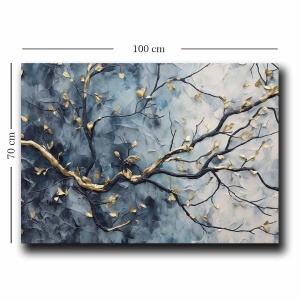 Wallxpert tablou decorativ canvas 70x100 cm, panza 100% 2.8mm, rama lemn pin 100%, multicolor - Verificat A · Re-Bloom - Img 2