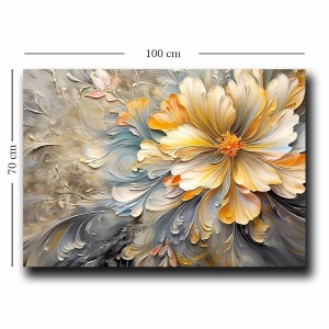 Wallxpert tablou decorativ canvas, 70x100 cm, panza 100% grosime 2.8mm, cadru lemn pin 100%, multicolor - Verificat A · Re-Bloom - Img 4