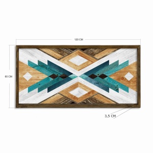 Wallxpert tablou decorativ inramat, 120x60 cm, MDF 3mm, imprimare UV, cadru lemn pin 100% grosime 3.5cm, format panoramic, multicolor - Verificat A · Re-Bloom - Img 3