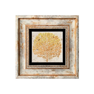Wallxpert tablou decorativ pe piatra, 20x20 cm, piatra 100% grosime 1cm, cadru lemn 100% grosime 2cm, imprimare UV, multicolor - Verificat A · Re-Bloom