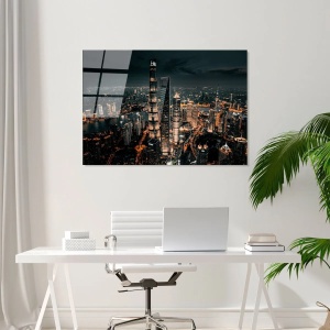 Wallxpert tablou decorativ pe sticla temperata, 70x100 cm, sticla 100% grosime 4mm, multicolor - Verificat A · Re-Bloom - Img 4