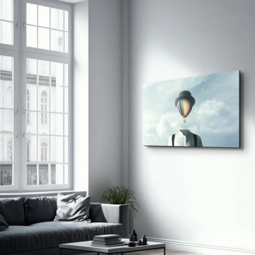 Wallxpert tablou din sticla securizata 70x110 cm, sticla calita 4mm, imprimare UV, multicolor - Verificat A · Re-Bloom - Img 3
