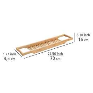 Wenko tava cada Bambusa 70x4.5x16 cm, bambus natural, natur - Verificat A · Re-Bloom - Img 3