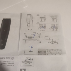 Aparat de tuns barba PHILIPS BT5515/20, Lame din otel inoxidabil 0.4-20mm, utilizare cu si fara fir, 90 min, 2 piepteni, suport de incarcare, Negru, Resigilat, Grad B - Img 3
