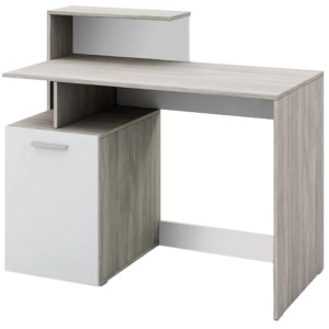 Birou Irim Beta, 110x54.5x75 cm, Gri/Alb, Resigilat, Grad A