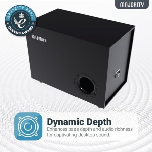 Boxe PC active cu Subwoofer, Majority, Bluetooth, stereo, 2.1, DX30, 80 W, Resigilat, Grad A - Img 3