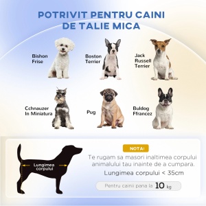Canapea pentru animale Re-Bloom, lemn/spuma, maro inchis, 74 x 48,5 x 31 cm, Resigilat, Grad A - Img 6