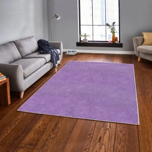 Conceptum Hypnose covor, poliester 100%, 80x50 cm, antiderapant, mov - Verificat A · Re-Bloom