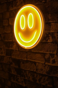 Decor de perete LED neon PVC 27 cm, benzi flexibile, 36W 12V, IP67, cablu 375 cm, adaptor inclus, alb/galben - Verificat A · Re-Bloom - Img 3