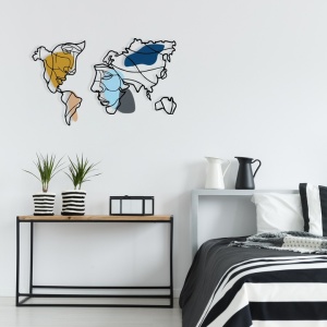 Decor de perete Re-Bloom, metal, multicolor, 100 x 64.5 cm - Img 5