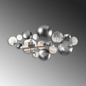 Decor de perete Re-Bloom, metal, multicolor, 116 x 60 x 4 cm - Img 5