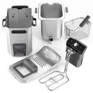 DeLonghi PremiumFry F44532.CZ friteuza, 3200W, capacitate 1.5kg/5L ulei, termostat 150-190°C, Cool Zone, Easy Clean, componente lavabile masina spalat vase, inox - Verificat A · Re-Bloom - Img 3