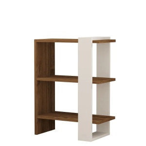Hanah Home biblioteca, PAL melaminat 18mm, 51.8x25x70 cm, inaltime raft 26.4cm, nuc/alb - Verificat A · Re-Bloom - Img 4