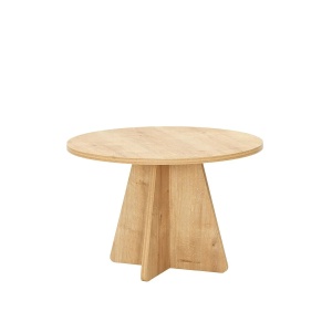 Hanah Home masa cafea rotunda 60x60x40 cm, PAL 18mm, design minimalist, stejar safir - Verificat A · Re-Bloom
