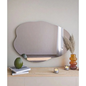 Hanah Home oglinda decorativa MDF 60x85x2.2 cm, tip Ecologic Floral-E, negru - Verificat A · Re-Bloom - Img 2