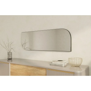 Hanah Home oglinda perete MDF, fixare perete, 40x120x2.2cm, Negru - Verificat A · Re-Bloom - Img 5